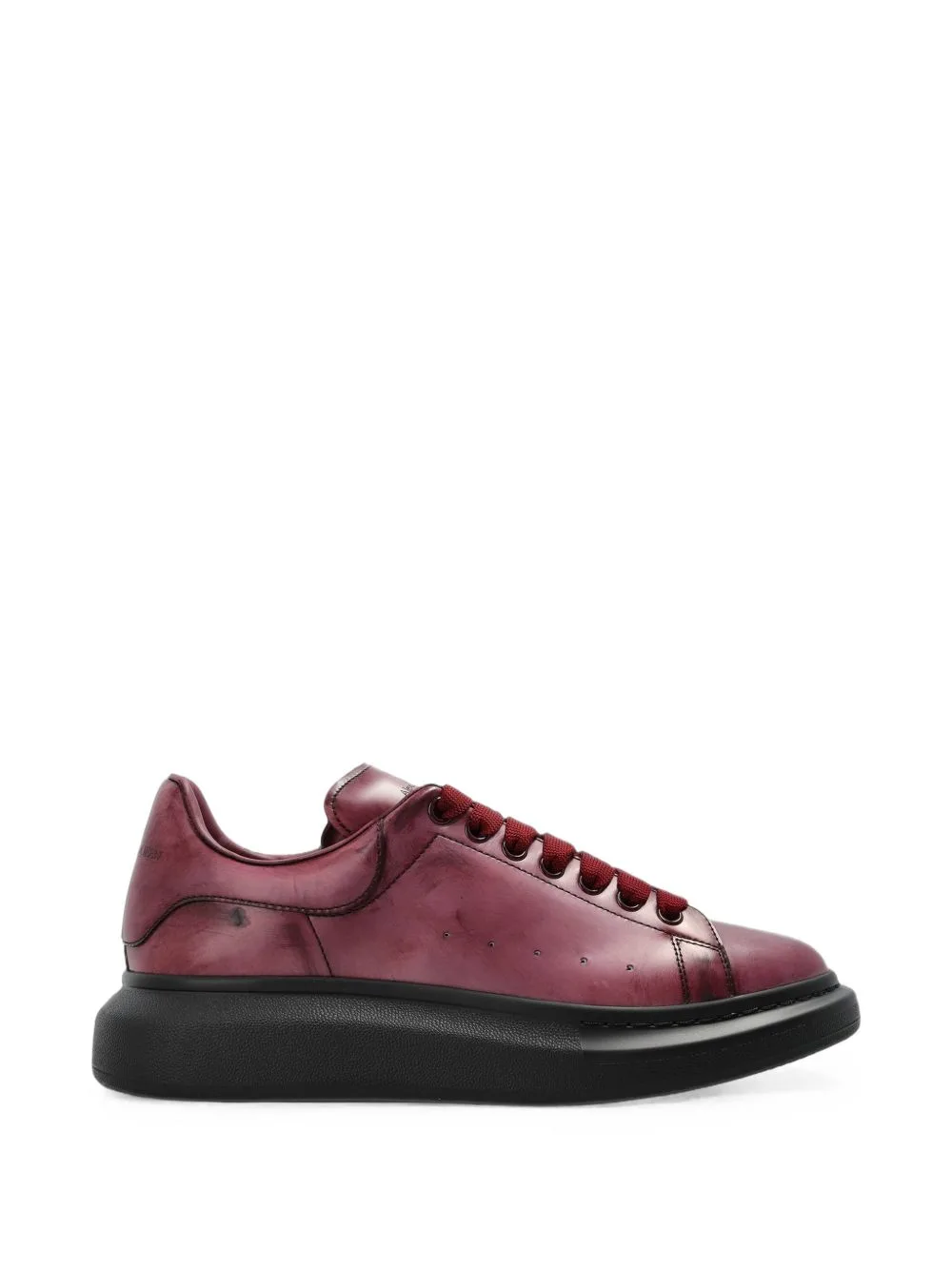 Oversized Leather Sneakers by Alexander McQueen