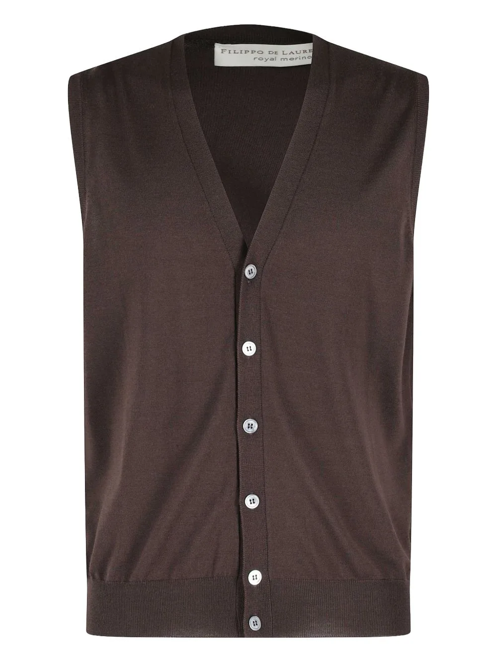 Buttoned Sleeveless Gilet by Filippo De Laurentiis