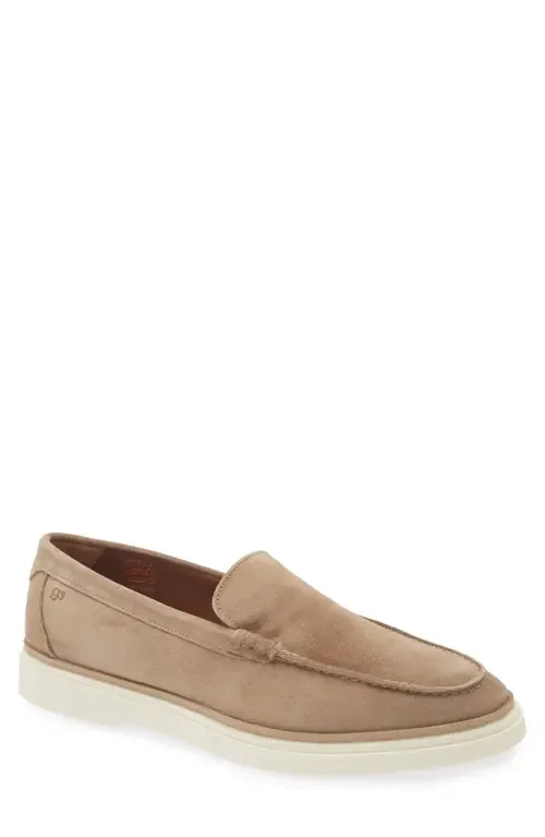 Azores Sneaker Sole Loafer in Taupe Suede by Gentle Souls