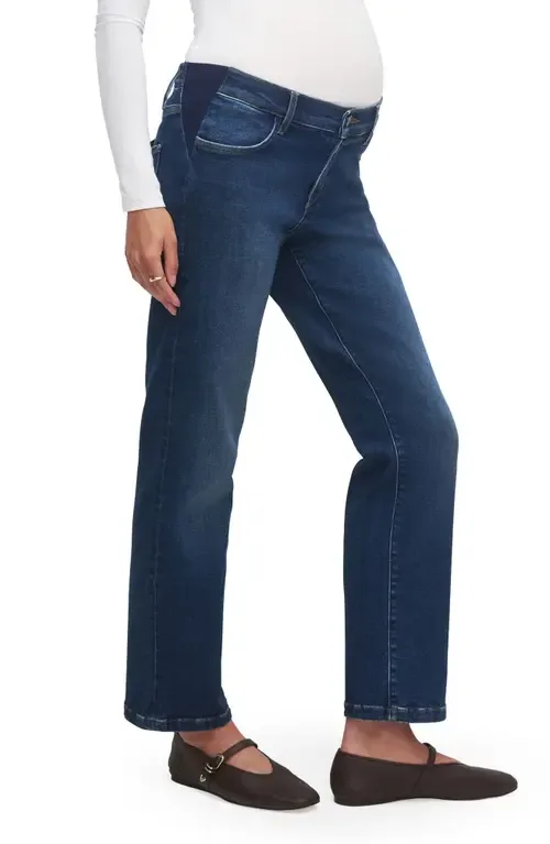 The Otto Mama Relaxed Straight Leg Maternity Jeans by Favorite Daughter