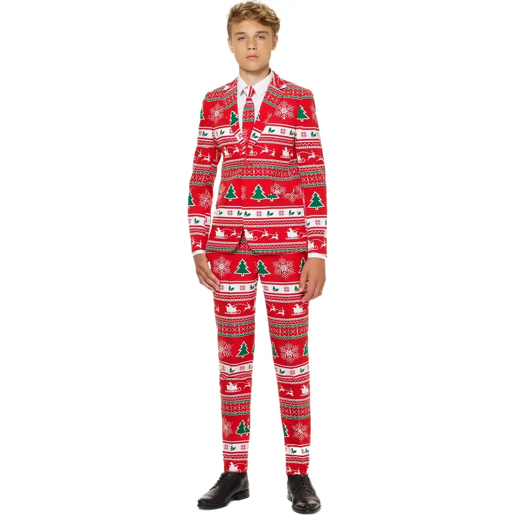 Winter Wonderland Two-Piece Suit with Tie by OppoSuits