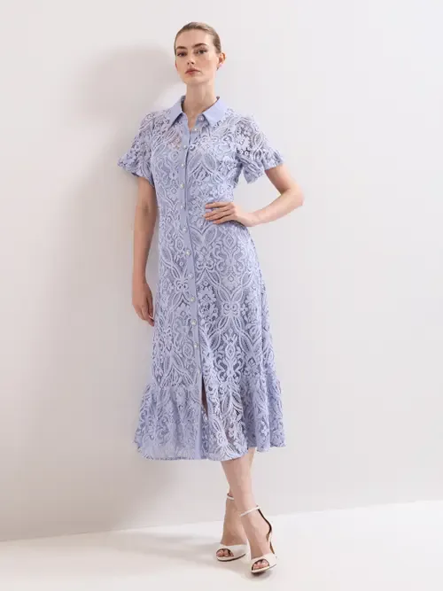 Carmine Lace Dress by Phase Eight