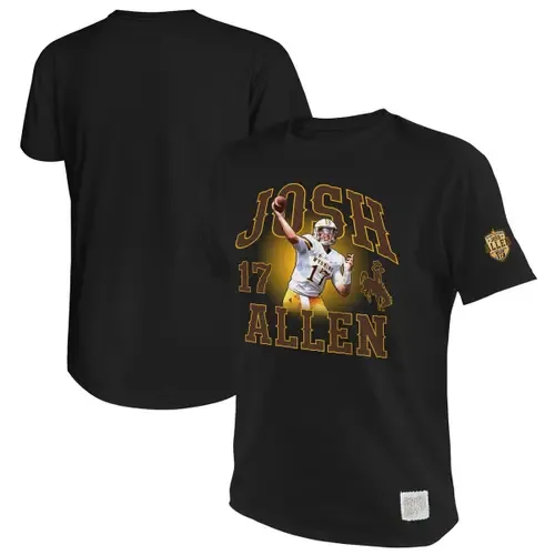 Original Retro Brand Josh Allen Wyoming Cowboys Name & Number T-Shirt by Retro Brand