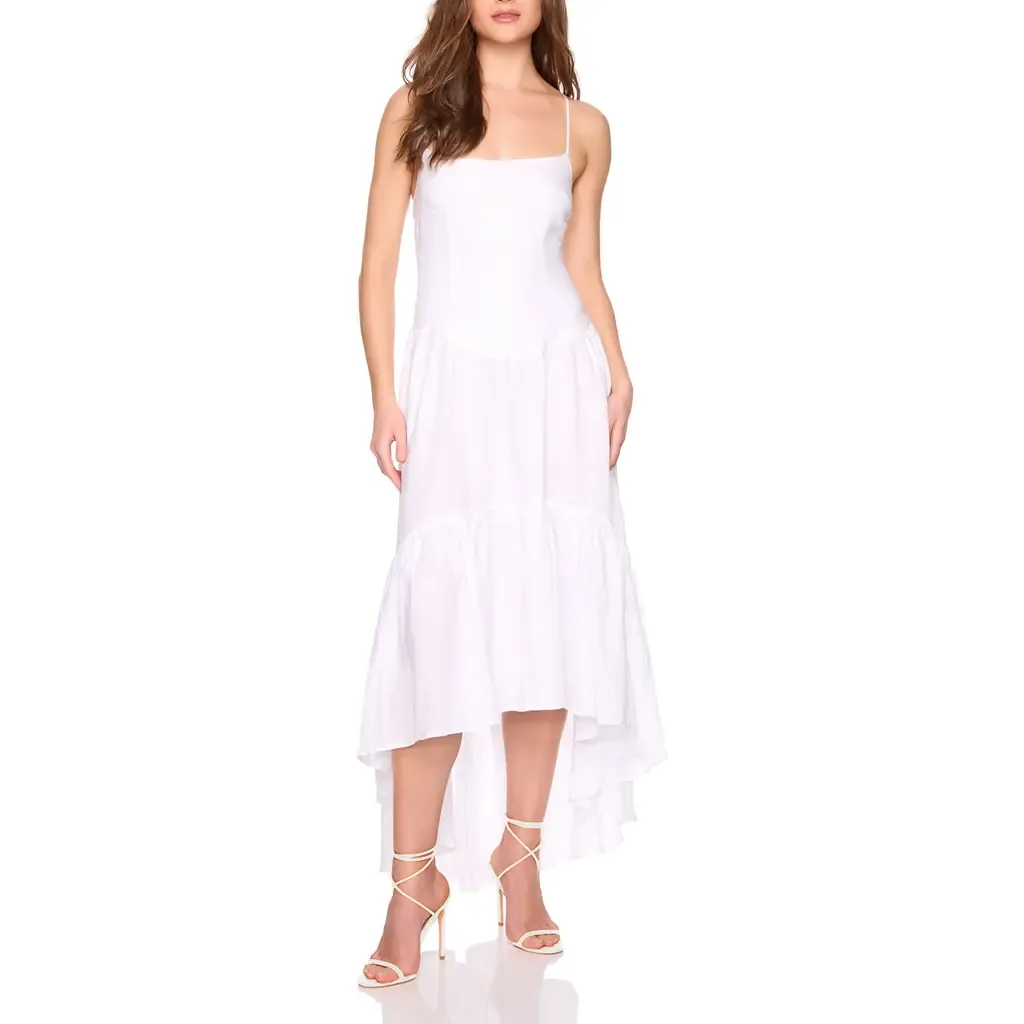 Drop Waist High-Low Maxi Dress by Susana Monaco
