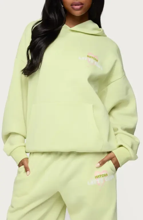 Matcha Lover Oversize Hoodie by EDIKTED