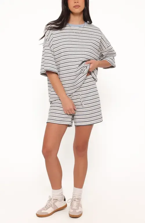 Hellen Stripe Knit T-Shirt & Shorts Set by Petal & Pup