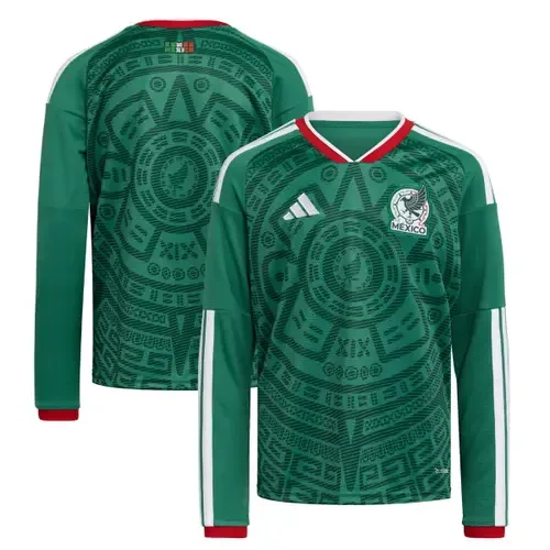 Adidas Green Mexico National Team FIFA x World Cup 2026 Home Replica Long-Sleeve Jersey by adidas