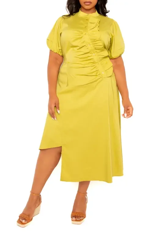 Asymmetric Ruffle Dress by BUXOM COUTURE