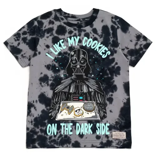 Short Sleeve T-Shirt in Darth Vader Black Dye by Star Wars
