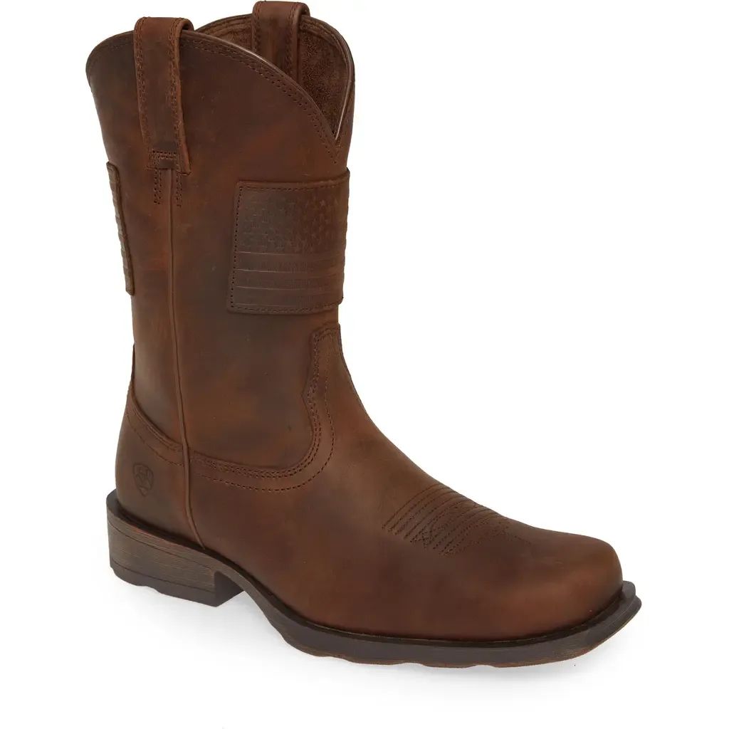 Rambler Patriot Cowboy Boot by Ariat