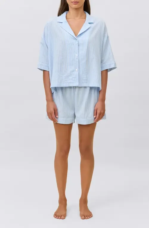 Sabring Stripe Boxer Pajamas by Papinelle