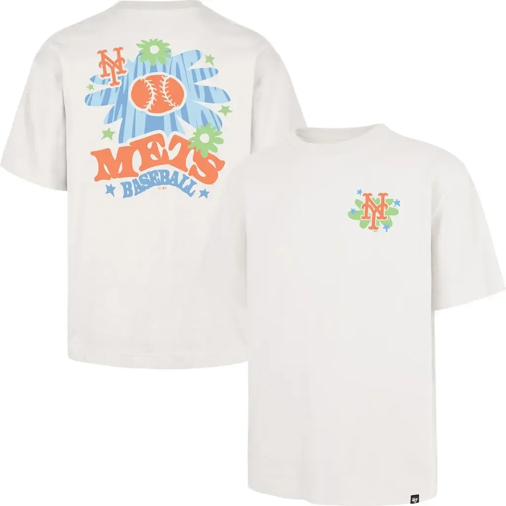 '47 Cream New York Mets Flora Foundation T-Shirt by '47