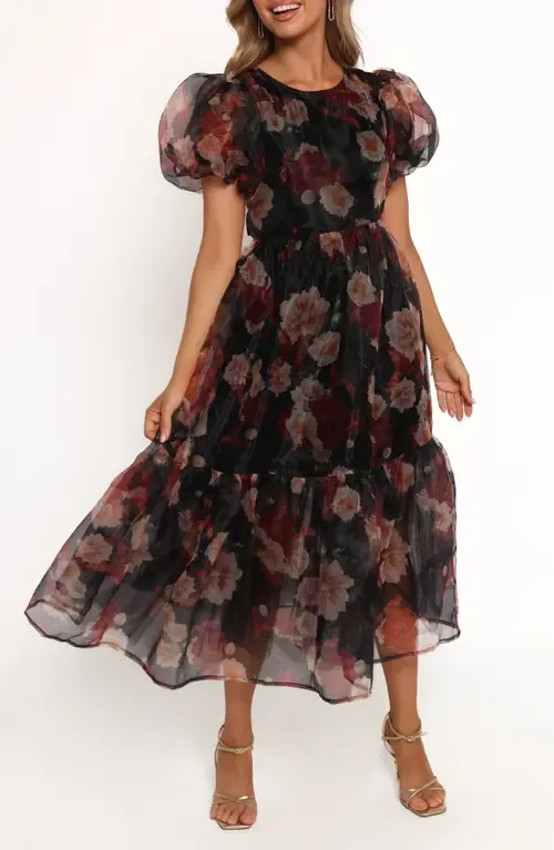 Elspeth Floral Midi Dress by Petal & Pup