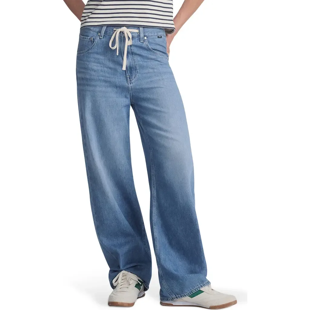 Nella Wide Leg Drawstring Jeans by Mavi Jeans