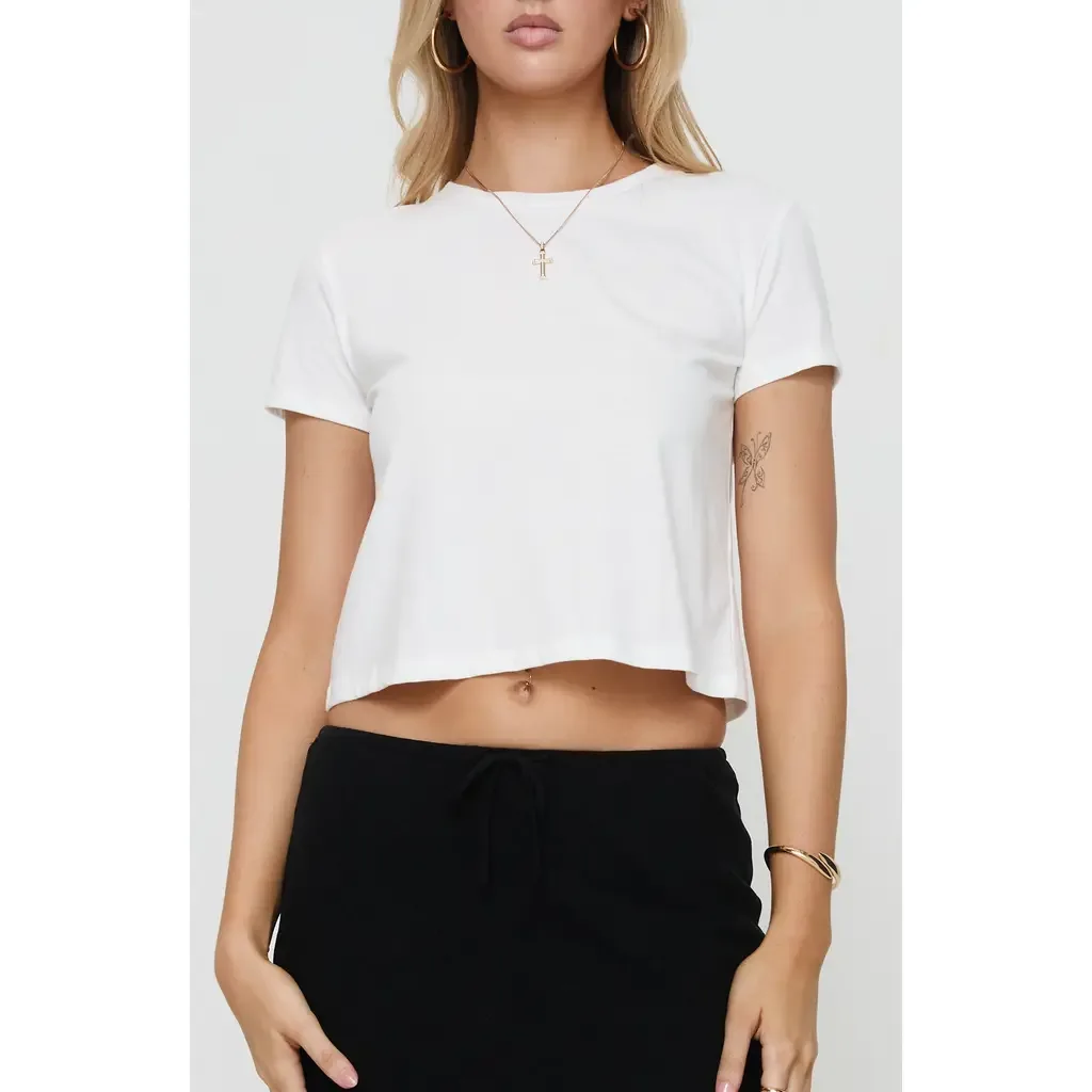 Micah Crop T-Shirt by Princess Polly