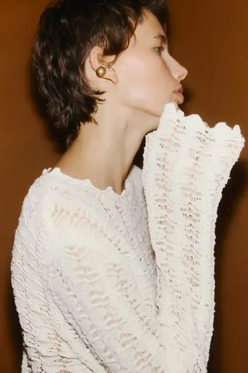Pointelle-Knit Jumper by H&M
