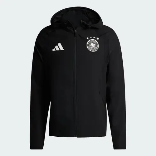 Adidas Germany National Team FIFA x World Cup 2026 Tiro Travel Raglan Full-Zip Windbreaker Hoodie