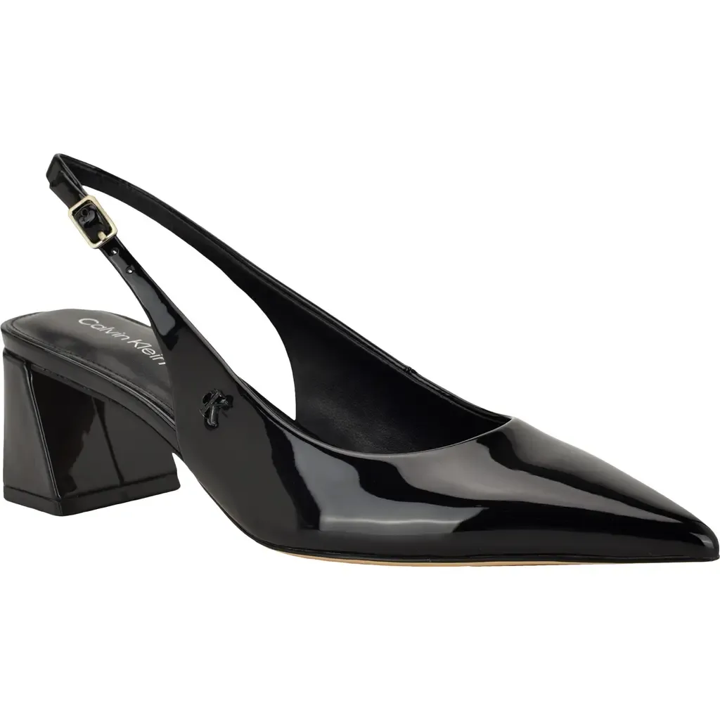 Sarra Slingback Pointed Toe Pump by Calvin Klein