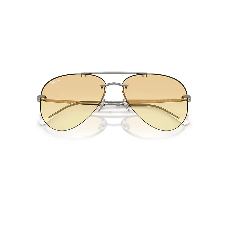 Rb3791 Sunglasses Gunmetal Frame Yellow Lenses by Ray-Ban