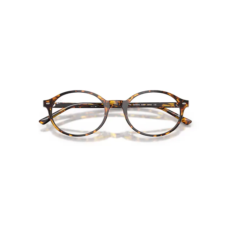 German Optics Eyeglasses Havana Brown Frame Transparent Lenses Polarized