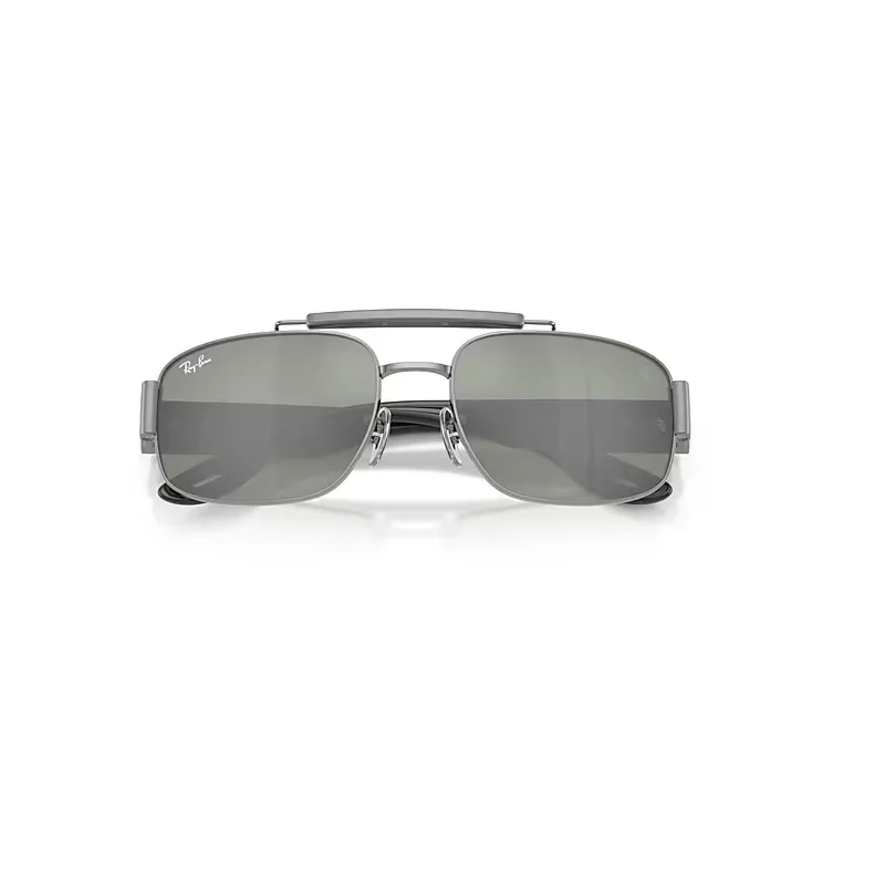 Rb3797m Scuderia Ferrari Collection Sunglasses Grey Frame Green Lenses by Ray-Ban