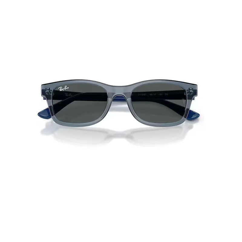 Rb9086s Sunglasses Blue Frame Grey Lenses by Ray-Ban