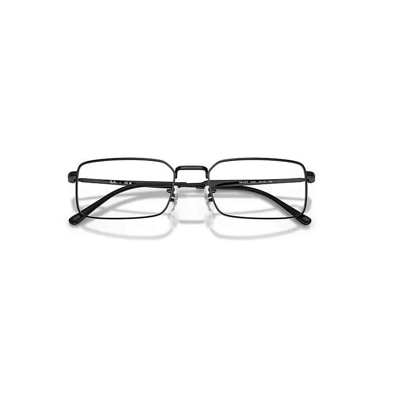 Rb6557 Optics Eyeglasses Black Frame Transparent Lenses Polarized by Ray-Ban