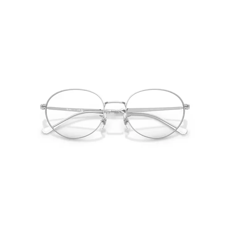 Rb6558 Optics Eyeglasses Silver Frame Transparent Lenses Polarized by Ray-Ban