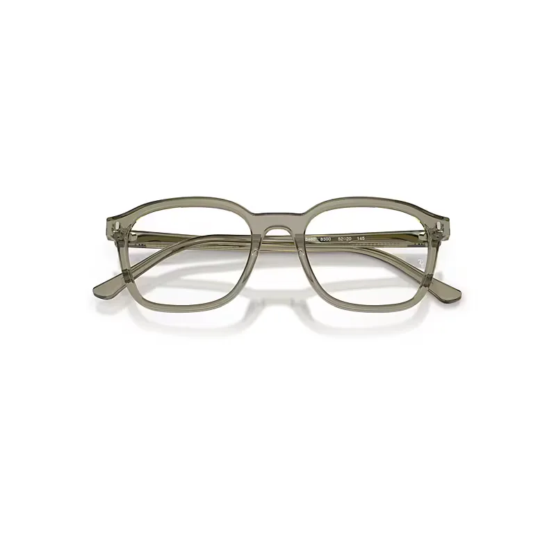 Rb5460 Optics Eyeglasses Transparent Green Frame Transparent Lenses Polarized