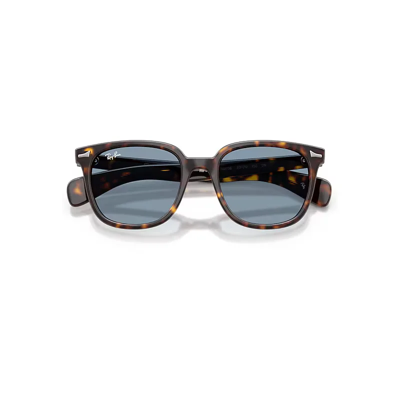 Brunel II Sunglasses Havana Frame Blue Lenses by Ray-Ban