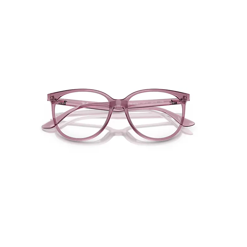 Rb4378v Optics Eyeglasses Opal Light Violet Frame Clear Lenses Polarized