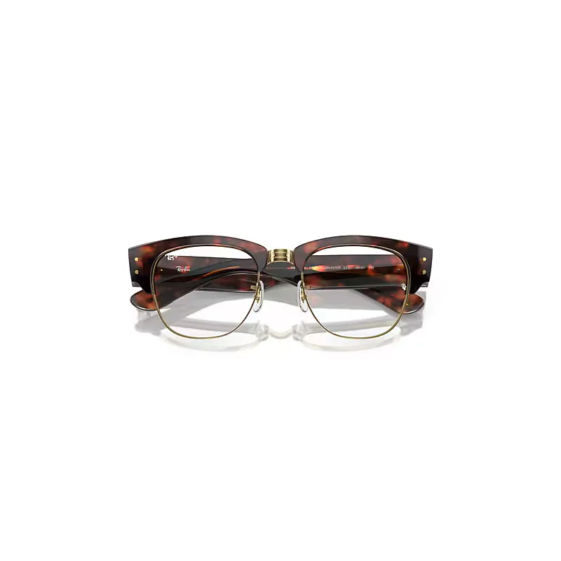 Mega Clubmaster Optics Eyeglasses Tortoise Frame Clear Lenses Polarized by Ray-Ban