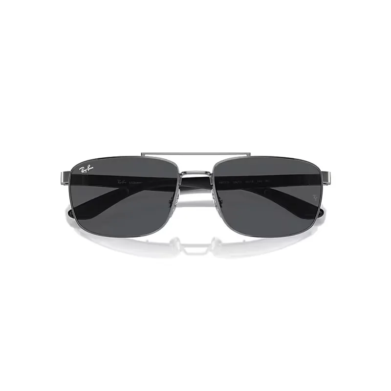 Rb3737 Sunglasses Grey Frame Grey Lenses by Ray-Ban