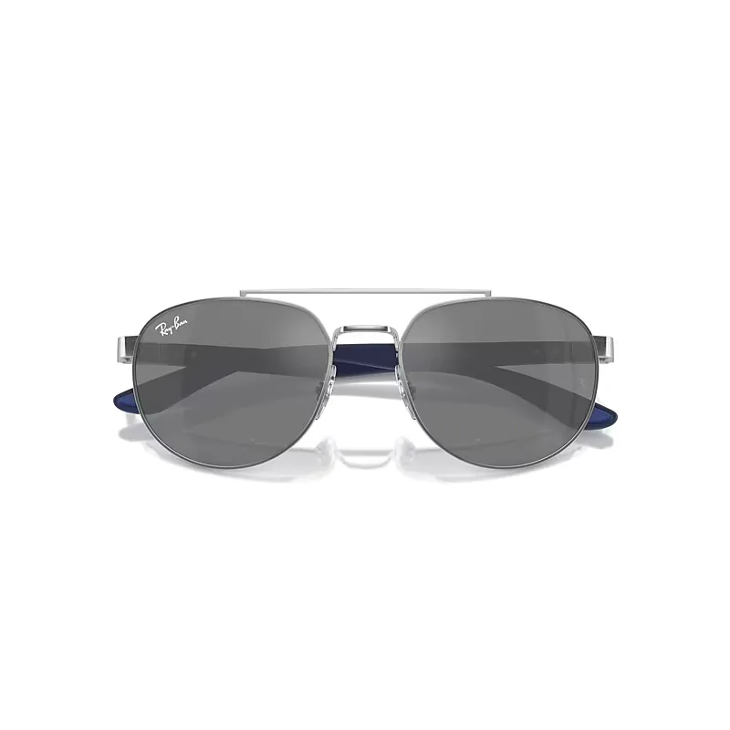Rb3736 Sunglasses Blue Frame Grey Lenses by Ray-Ban
