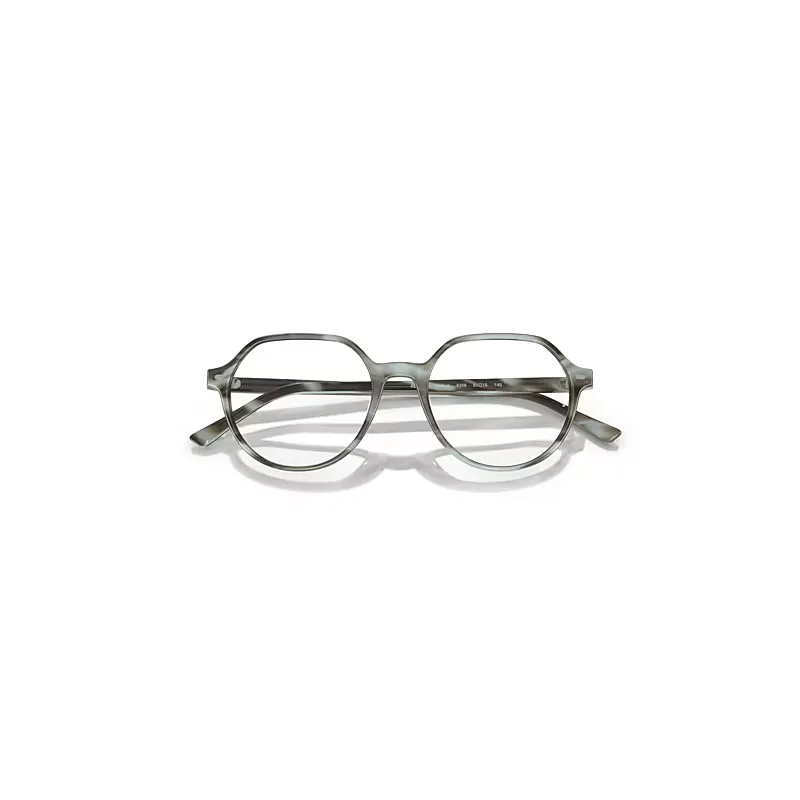 Thalia Optics Eyeglasses Striped Green Frame Clear Lenses Polarized