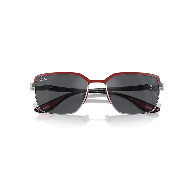 Rb3743m Scuderia Ferrari Collection Sunglasses Black Frame Grey Lenses by Ray-Ban