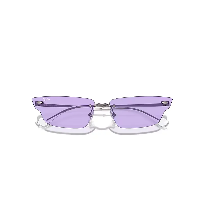 Anh Bio-Based Sunglasses Gunmetal Frame Violet Lenses by Ray-Ban