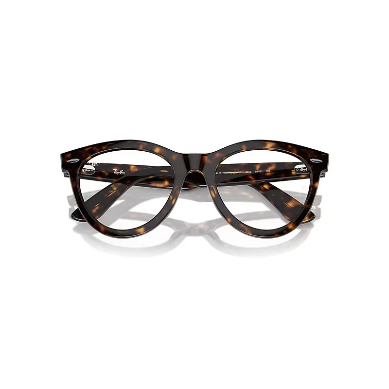 Wayfarer Way Optics Eyeglasses Havana Frame Clear Lenses Polarized by Ray-Ban