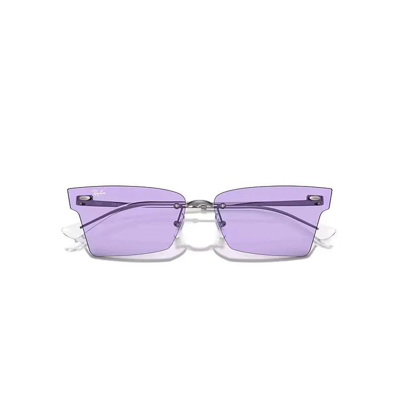 Xime Bio-Based Sunglasses Gunmetal Frame Violet Lenses by Ray-Ban