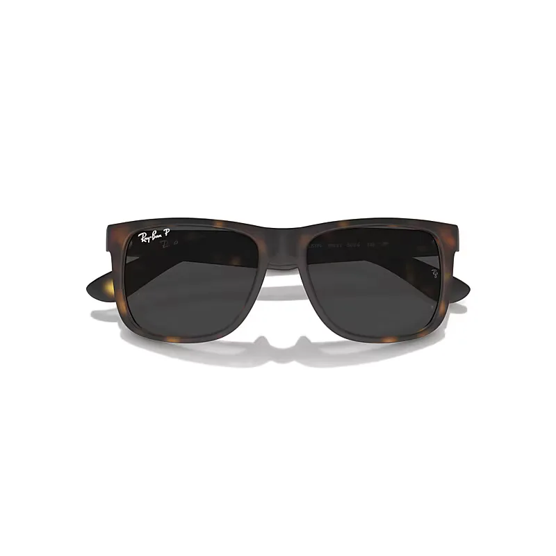 Justin Classic Sunglasses Havana Frame Grey Lenses Polarized by Ray-Ban