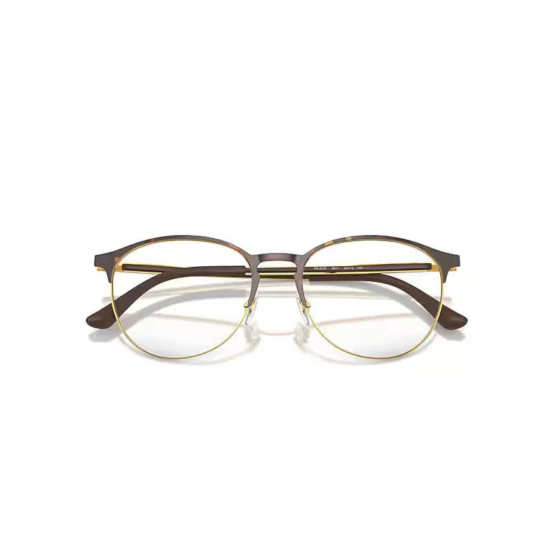 Rb6375 Optics Eyeglasses Gold Frame Clear Lenses Polarized by Ray-Ban