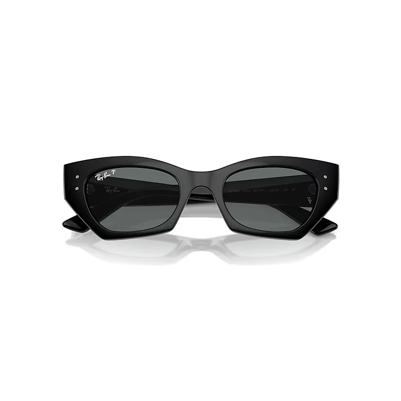 Zena Bio-Based Sunglasses Black Frame Grey Lenses Polarized by Ray-Ban