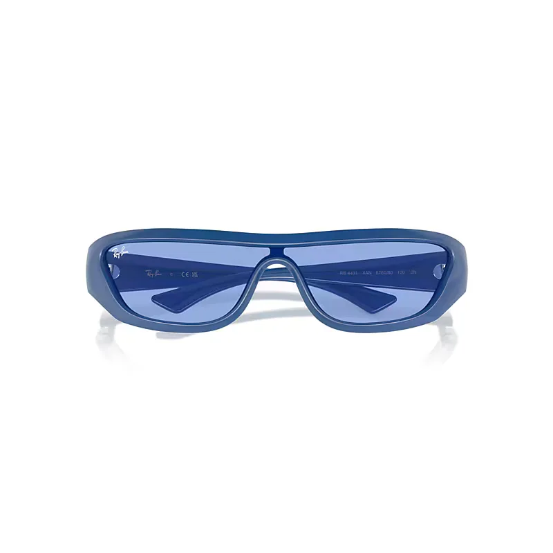 Xan Bio-Based Sunglasses Electric Blue Frame Blue Lenses by Ray-Ban