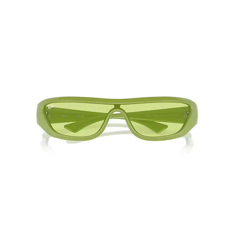 Xan Bio-Based Sunglasses Algae Green Frame Green Lenses by Ray-Ban