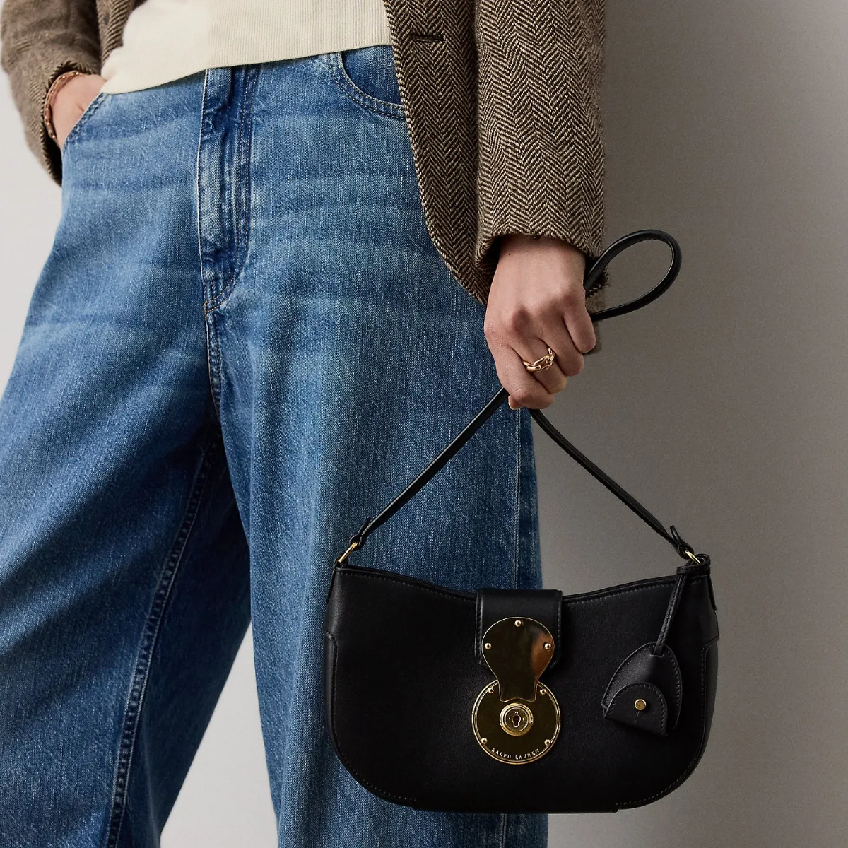 Small Ricky Calfskin Shoulder Bag