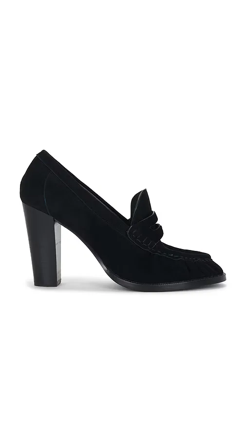 Smithson Pump in Black. Suede by Jeffrey Campbell