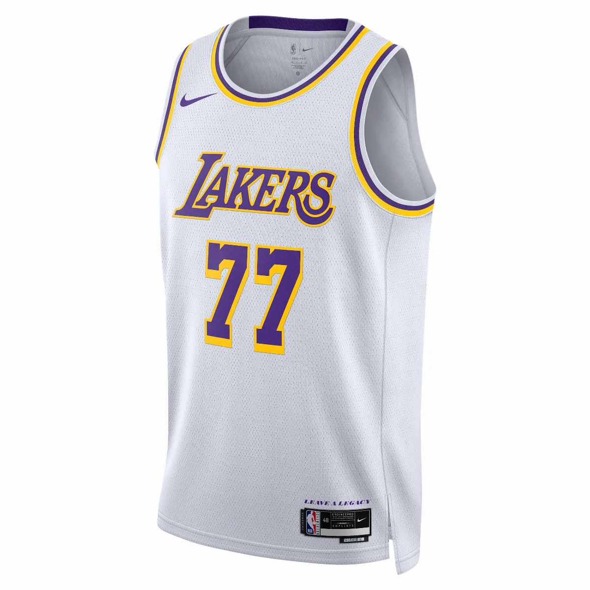 Los Angeles Lakers Luka DonÄ iÄ Association Edition'22-23 Nike Men's Dri-FIT NBA Swingman Jersey in White by Nike