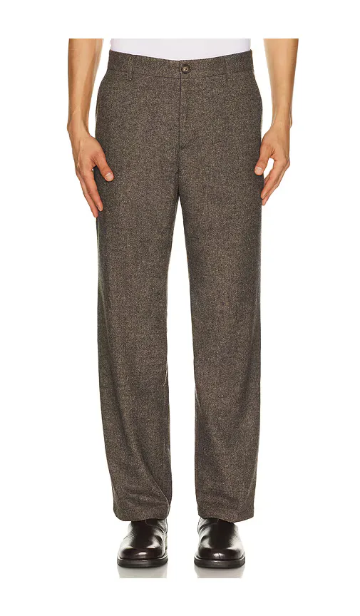 Wool Melange Slack Pants by Les Deux