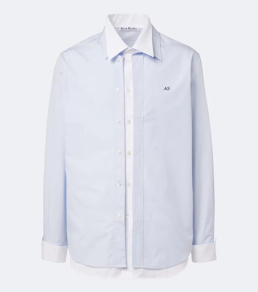 Layered Cotton Poplin Shirt by Acne Studios