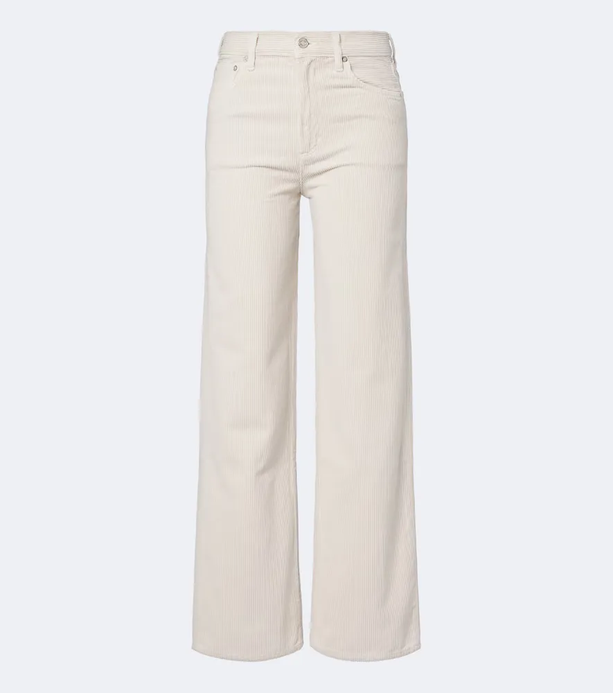 Ren Cotton Corduroly Wide-Leg Pants by Agolde